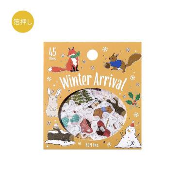 冬柄 フレークシール 冬の訪れ