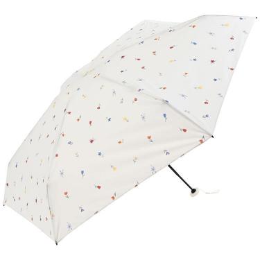 折りたたみ傘 ポケラ IRO HANA5段ミニ オフホワイト