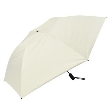 折りたたみ傘 晴雨兼用 遮光 耐風 自動開閉 58cm ベージュ