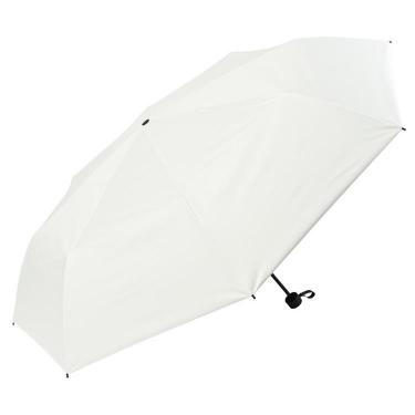 折りたたみ傘 晴雨兼用 遮光 耐風 65cm オフホワイト