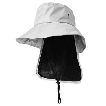 サンシェードUVレインハット グレー