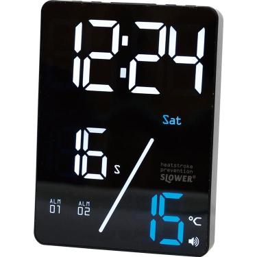 LEDサーモアラートクロック アズール SLW416