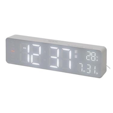 LED Wi-Fiクロック ブエノ ホワイト/ホワイト