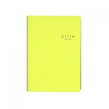 2025年10月始まり手帳 週間バーチカル B6 CITTA ライムイエロー