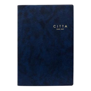 2026年10月始まり手帳 週間バーチカル A5 CITTA DIARY ディープネイビー