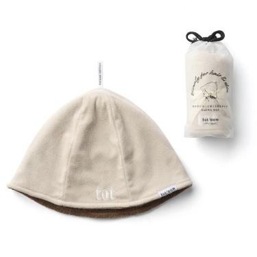 美容師がつくった髪とお肌をまもるサウナハット ベージュ/ブラウン