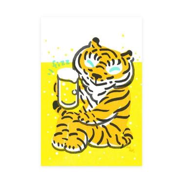 クリエイターポストカード Segaール ビールとトラちゃん