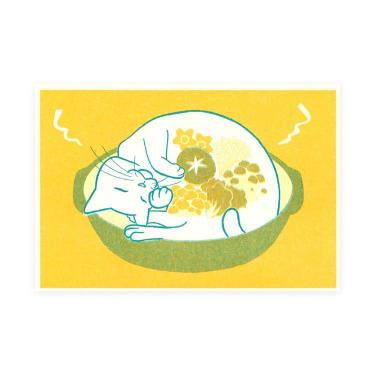 クリエイターポストカード kinekoya ねこきのこ鍋