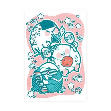 クリエイターポストカード 相沢まー ゴキゲンおにぎりブラザーズ～新米～