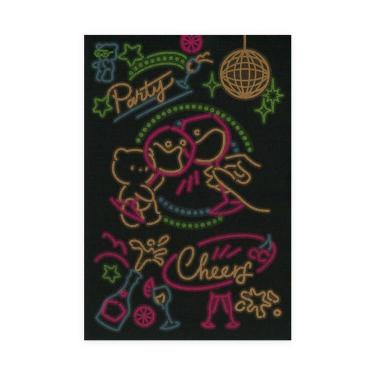 クリエイターポストカード プリンと珈琲 party neon signs