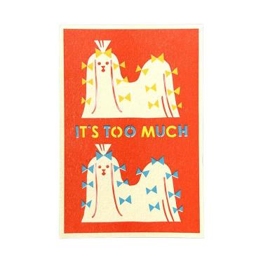 ポストカード レトロ印刷 Alice Ozawa（.A） IT S TOO MUCH マルチーズ