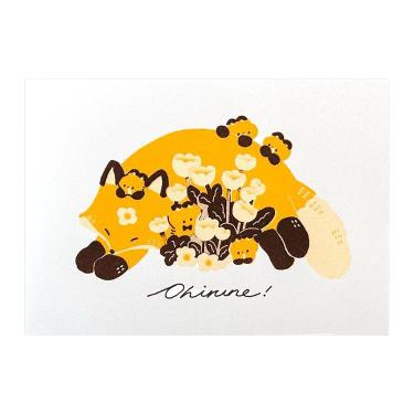 ノート B6 レトロ印刷 いふあ OHIRUNE！