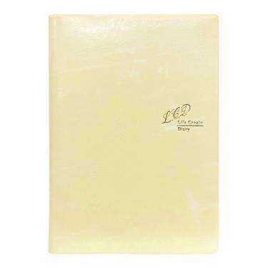 2026年1月始まり手帳 週間バーチカル A6 ライフクリエイト ミルキーイエロー