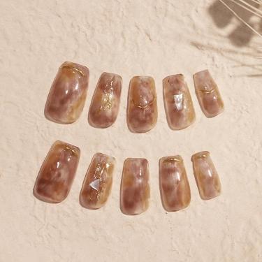 ネイルチップ Amber Glow