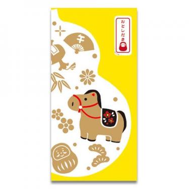 年賀のし袋 おみくじ付き 瓢箪うま 2枚入り
