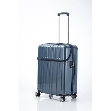 中型キャリーケース 容量59L 高さ58cm ファスナーキャリーケース トップスM ブルーカーボン