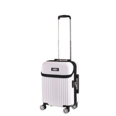 小型キャリーケース 容量36L 高さ47cm ファスナーキャリーケース リムS ホワイト