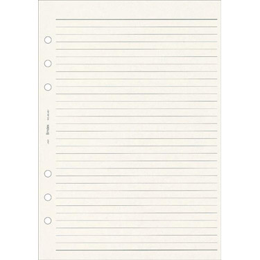 A5リフィル 罫ページ 100枚 Bindex（バインデックス） クリーム