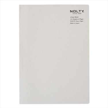 補充ノート A5 横罫 グレー NOLTY