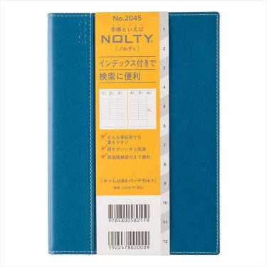 2026年1月始まり手帳 週間バーチカル B6 NOLTY キャレル バーチカル1 インディゴブルー