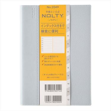 2026年1月始まり手帳 週間レフト B6 NOLTY キャレル ウィーク2 ライトブルー