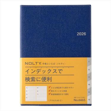 2026年1月始まり手帳 月間 A5 NOLTY アクセス2 ネイビー