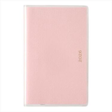 2026年1月始まり手帳 週間レフト B7 ペイジェム コンパクト-i ピンク