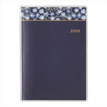 2026年1月始まり手帳 月間 A6 ペイジェム アイダにメモ ネイビー