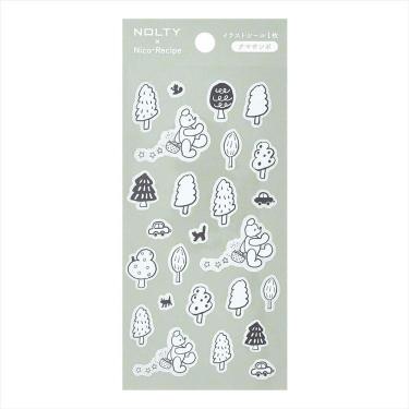 イラストシール ニコレシピ クマサンポ