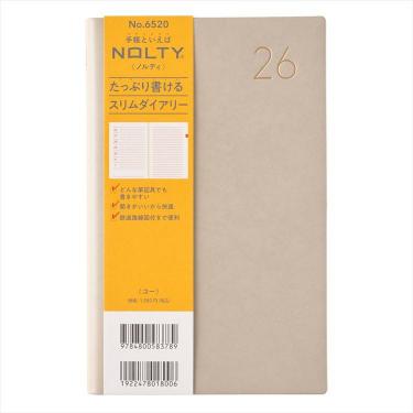 2026年1月始まり手帳 週間レフト A6 NOLTY ユー ベージュ