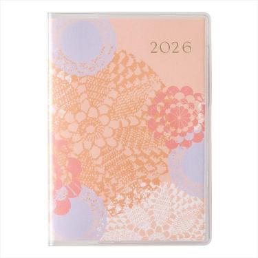 2026年1月始まり手帳 月間 B7 ペイジェム リュミエールプチ ピーチピンク