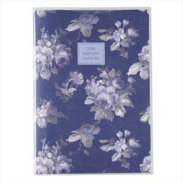 2026年1月始まり B5 メモリー家計簿 ローラアシュレイ ヴィオレッタ