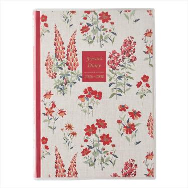 2026年1月始まり A5 メモリー5年連用日記 ローラアシュレイ ファーンショウ