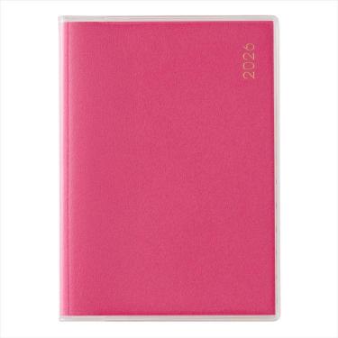 2026年4月始まり手帳 月間 B7 ペイジェム Petit-i アイダにメモ 日曜始まり ピンク