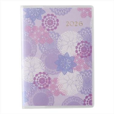 2026年4月始まり手帳 月間 B7 ペイジェム リュミエール 日曜始まり ライラック