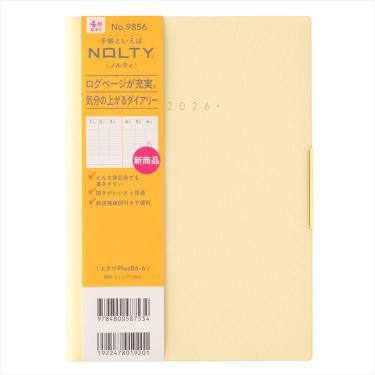 2026年4月始まり手帳 週間バーチカル B6 NOLTY エクリ Plus パウダイエロー