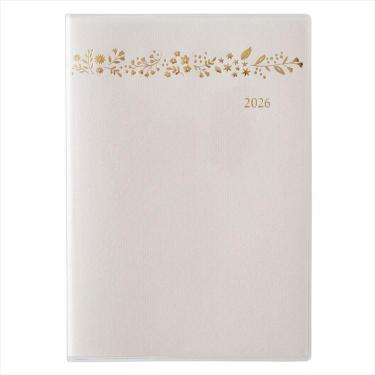 2026年4月始まり手帳 月間 B6 ペイジェム アイダにメモ 日曜始まり ホワイト