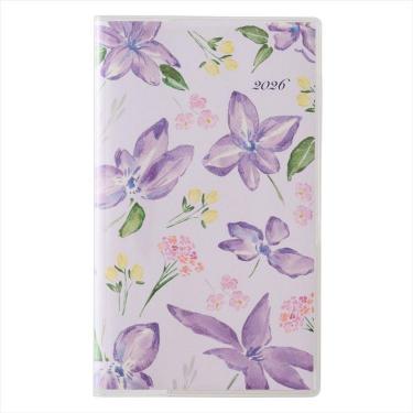 2026年4月始まり手帳 月間 B7 ペイジェム リュミエール スリム-i 日曜始まり ライラック