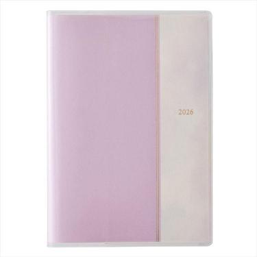 2026年4月始まり手帳 週間バーチカル B6 ペイジェム ラベンダー