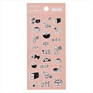 ノルティ イラストシール ニコレシピ タベモノ