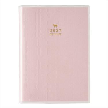2027年1月始まり A6 ペイジェムメモリー日記帳 ピンク