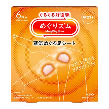 蒸気めぐる足シート 無香料 6枚入