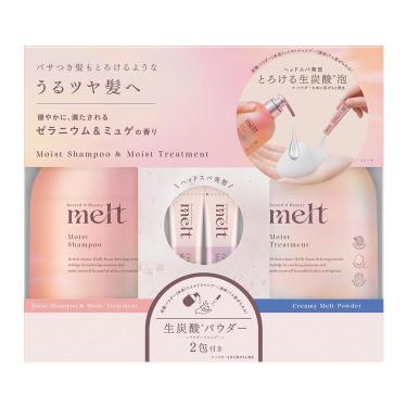 モイストポンプペア シャンプー&トリートメント+クリーミーメルトパウダー2包 セット【数量限定】