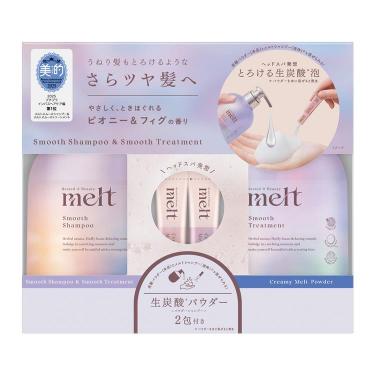 スムースポンプペア シャンプー&トリートメント+クリーミーメルトパウダー2包 セット【数量限定】