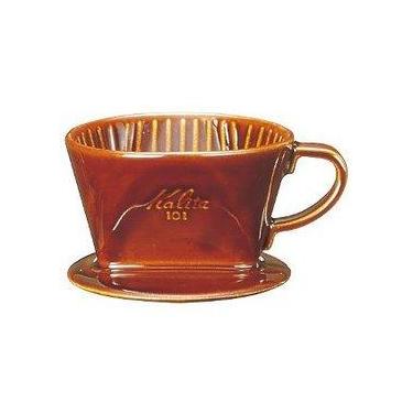 陶製ブラウンコーヒードリッパー Kalita 陶器製コーヒードリッパー ロトブラウン ｜家具
