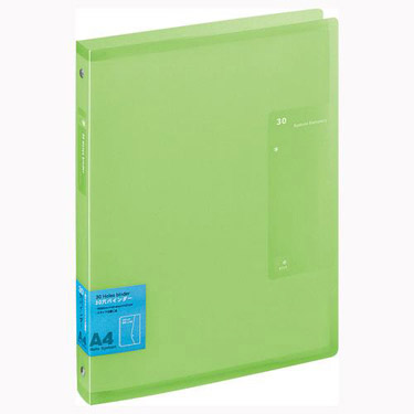 A4バインダーノート ファシル 30穴 グリーン