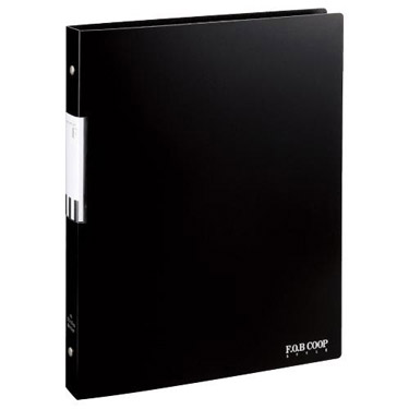 A4バインダーノート フォブコープ 30穴 黒