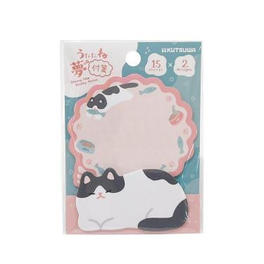 うたたね夢付箋 ハチワレネコ