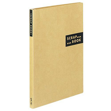 スクラップブックS スパイラルとじ 固定式 A4サイズ 茶