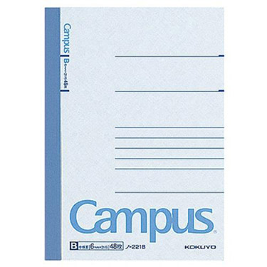 A6 キャンパスノート B罫